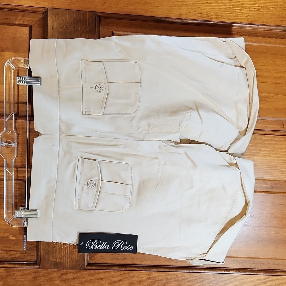 2 pairs of Bella Rose Shorts, size 10, Royal and Khaki - Picture 4 of 7